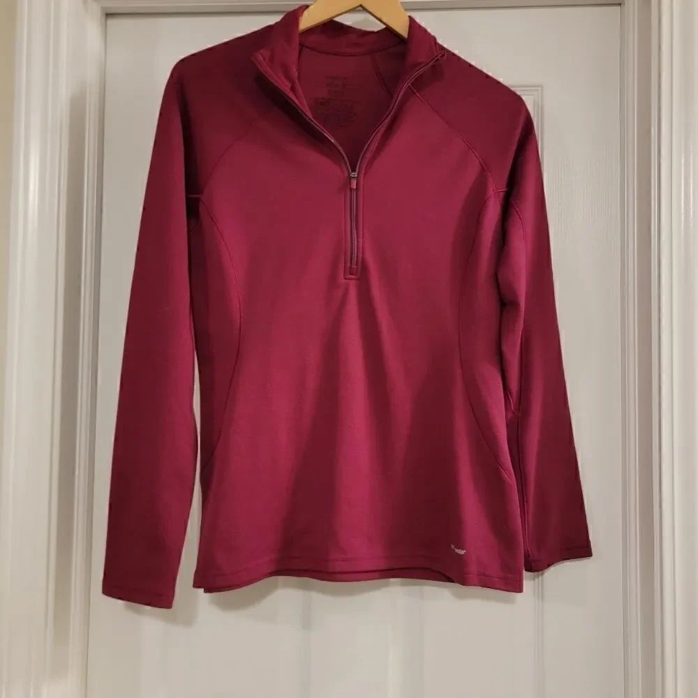 Patagonia Performance Baselayer Capilene Quarter Zip Mock-Neck Pullover Top M